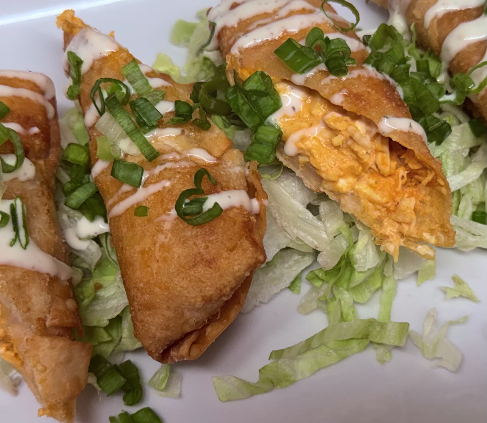 Buffalo Chicken Egg Rolls